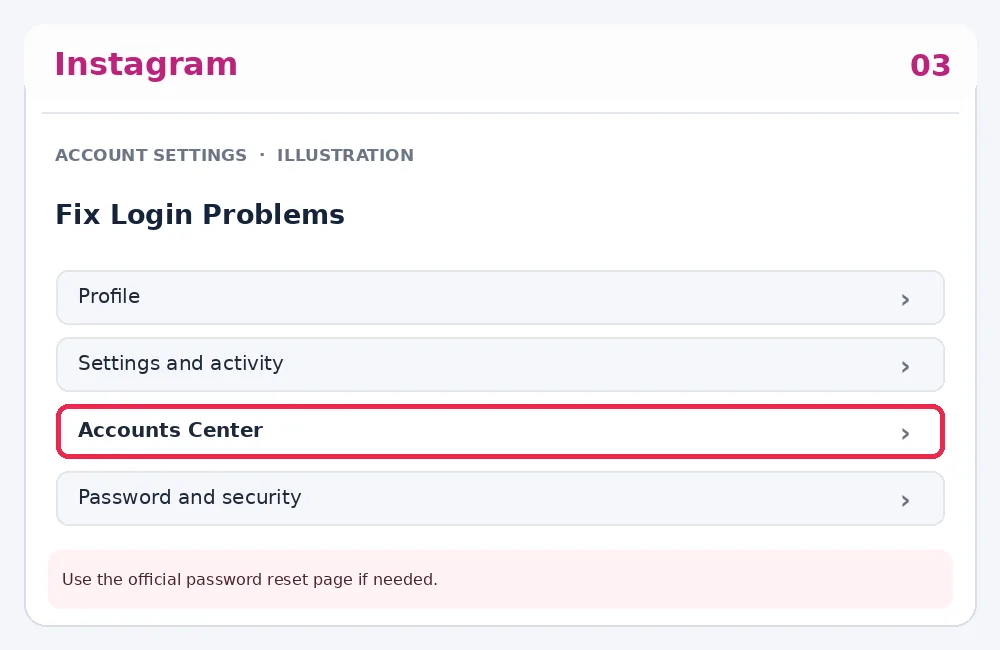 Illustrative Instagram interface for desktop, step 3; actual interface may differ
